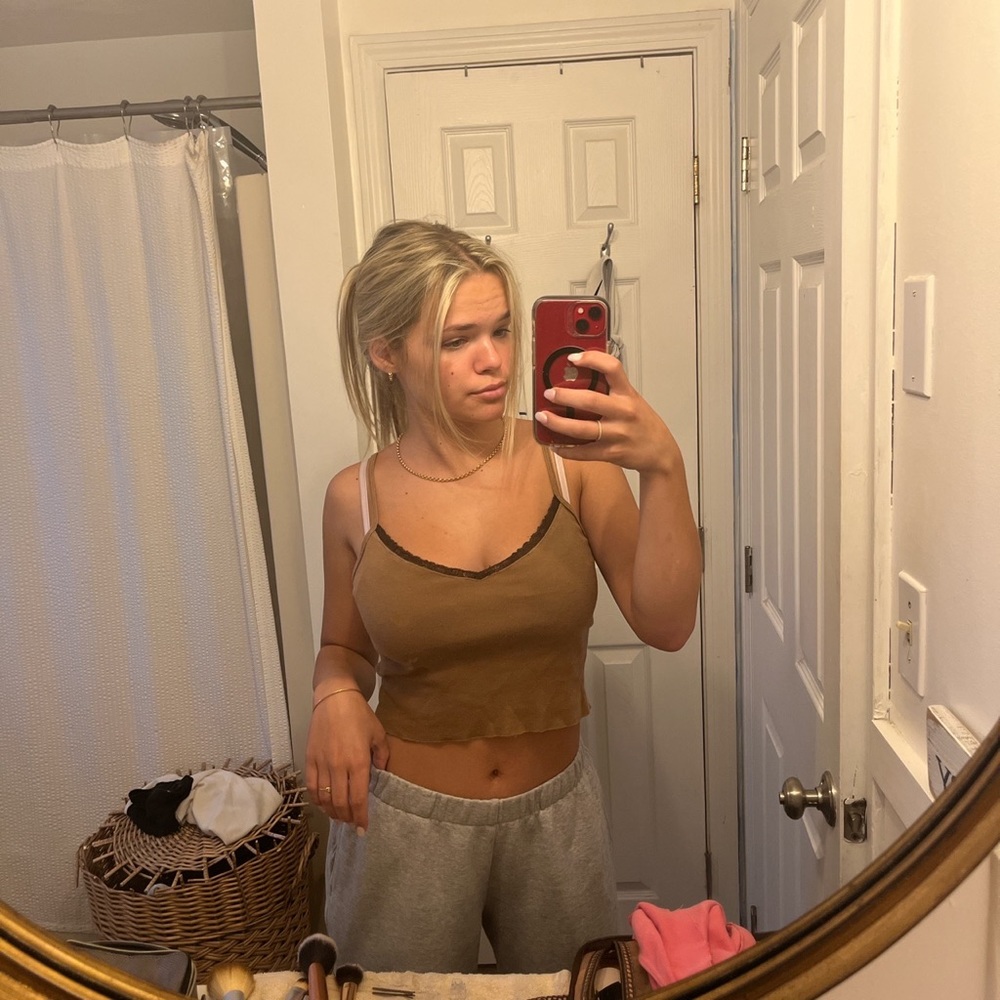 Brandy Melville Chocolate Brown Nicolette Cami